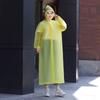 Impermeable no desechable Estilo largo engrosado A prueba de tormentas ligero portátil Impermeable de EVA Poncho impermeable para niños Impermeable para adultos
