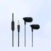 Auriculares con cable para colocar en la oreja con trigo universal de 3.5 mm control de cable para teléfono móvil fabricantes venta al por mayor tapones para los oídos H1007