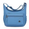 Bolsa de ombro transversal feminina de nylon para viagem, primavera e verão, leve, à prova d'água, com vários compartimentos, para comércio exterior