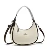 Diseño de Viaje Sentido de la Moda Bolso de Hombro de Media Luna Bolso Cruzado de Hombro Color Bloqueado Exquisito de Nicho Bolso Cruzado de Hombro Fresco Chica de Moda para Mujer