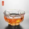 Lugar de fábrica patrón de ojo de martillo japonés taza de té pequeña vidrio resistente al calor tazón de té pequeño taza de té maestro Taza individual juego de té kung fu
