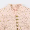 Otoño nuevo al por mayor europeo y americano moda femenina versátil estampado floral traje ajustado K-