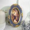 Moldura de Foto Roxo Resina Retrô Europeia Decoração de Sala Pintura Quarto Mesinha de Cabeceira Enfeites Mesa Parede Decoração Combinação de Parede de Fotos