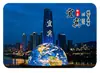 Ímã de Geladeira de Vidro Paisagem de Yibin Figuras Wuliangye Esculturas de Feras Míticas Lembranças Criativas Culturais Ímã de Presente para Casa