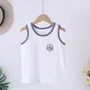Camiseta sin mangas de algodón puro para niños, camisola para niñas, ropa interior, capa base, camiseta sin mangas pequeña para niños, tallas mediana y grande para niños, estudiantes, camiseta sin mangas para usar sobre la ropa