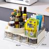 Set Combinado de Caja de Condimentos Cocina Hogar Salero Azúcar Glutamato Monosódico Especias Integrado Multicompartimento Tarro de Condimentos Tarro de Condimentos de Tres Compartimentos
