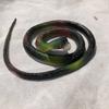 Molde cabeza redonda persona completa serpiente simulación animal goma caucho gafas falsas serpiente grande suave caucho 75cm venta al por mayor