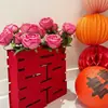 Arreglos Florales de Boda para Sala de Estar, Dormitorio, Mesita de Noche, Flores Artificiales, Jarrones de Mesa para Habitación de Boda, Decoración para la Mesa de Firma