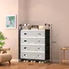 Novo sapateira transfronteiriça para uso em dormitórios e residências, sapateira simples de montagem rápida em várias camadas para armazenamento na entrada, atacado