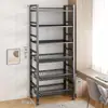 Estante prateleira piso sala de estar simples casa exposição estante prateleira de armazenamento ferro multi-camada rack de armazenamento de lanches