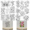 Em Estoque Padrão Floral Adesivo Costura Solúvel em Água Tecido Não Tecido Bordado Papel para Bordado DIY Estabilizador Dissolve em Água Fria