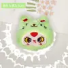 Fofo Bebê Três Anos Expressão de Filhote Orelhas de Gato Coração Chaveiro de Pelúcia Fofo Acessórios Pingente Acessórios de Roupa