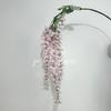 Flor de techo Abler 6 horquillas flor de glicinia de pesca decoración de auditorio de bodas flor de techo flor de simulación de techo de boda