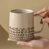 Caneca de Cerâmica Fabricada em Fábrica para Uso Doméstico, Xícara de Chá para Escritório, Xícara de Café, Uso Pessoal para Mulheres