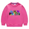Suéter de cuello redondo de manga larga para niños y niñas, ropa de estilo coreano con dibujos animados de primavera y otoño de 2023, de algodón, para bebés, pequeños y medianos.