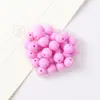 Cuentas Redondas de Color Sólido Acrílico para Niños DIY Hecho a Mano Material para Abalorios Cuentas de Color Primavera Cuentas de Color Caramelo Cuentas Dispersas Venta al por Mayor