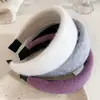 Diadema de Lana Retro de Ala Ancha para Otoño e Invierno para Mujer, Nuevo Accesorio Versátil para el Cabello para Salir, Diadema Alta, Adorno para el Cabello