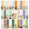 Marcadores Qiyu 30 Transfronterizos Simples y Lindos Marcadores de Animales Creativos Papelería para Estudiantes Tarjetas de Anotación para Lectura