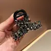 Pinza para el cabello mediana de cristal degradado para mujer, pinza de tiburón para sujetar el cabello, accesorio para la cabeza de alta calidad, clip para el cabello estilo nuevo 2025