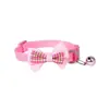 Suministros para Mascotas Collar para Perro con Pajarita a Cuadros y Cascabel Collar para Gato