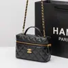 Bolso de Mujer de Piel Genuina, Bolso Pequeño Acolchado con Cadena Estilo Chanel, Bolso Caja Nuevo, Bolso de Mano Clásico, Bolso Versátil de Hombro y Cruzado