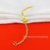 Pulsera de Mariposa Galvanizada al Vacío Moda Estilo Europeo y Americano Cobre Chapado en Oro Pulsera de Mariposa para Mujer Suministro en Vivo Venta al por Mayor