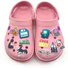 Serie de Programadores de Dibujos Animados Charms de Goma Blanda para Zapatos Accesorios para Crocs Sandalias Divertidas para DIY Chanclas Accesorios Adornos Venta al por Mayor
