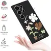 Estilo artístico personalizado flor de lirio Samsung S25 funda de teléfono fresca y limpia S26 Ultra agujero de precisión para lente funda suave a prueba de caídas