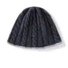 Ribete de encaje, bloques de color, gorro de pescador tejido, nuevo estilo otoño/invierno, tejido de cachemira, cálido, de copa redonda, sombrero de moda coreano