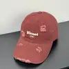 Boné de beisebol estilo japonês com lavagem desgastada para mulheres com bordado de letra tridimensional, faz o rosto parecer menor, circunferência da cabeça grande, estilo de rua para homens