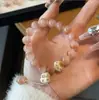 Celebridade da Internet Gato Qingti Garra Fresca Pulseira Doce Estilo Menina Estilo Casal Pulseira Envolto no Dedo Feminino Corrente de Contas Suave para Mão Atacado