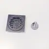 Ralo de chão anti-odor em aço inoxidável espessado, design ondulado de 6 mm para banheiro, varanda, máquina de lavar e esgoto, ralo de chão à prova de insetos