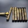 Tubo de incienso de ébano de bambú dorado, tubo de incienso extraíble, caja de incienso de madera de agar, quemador de incienso de bambú de ciervo ciruelo, tubo de sándalo morado de ébano