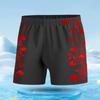 Novos calções de banho homens adulto boxer moda impressão a laser de secagem rápida anti-constrangimento praia primavera termal calções de banho atacado