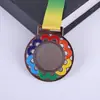 Medalha de competição de pintura metálica fazendo medalha de maratona de liga de zinco medalha de competição de jogos fazendo