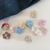 Flor Mini Fresca Ácido Acético Pinza Pequeña Pinza de Pelo a la Moda Princesa Cabeza Linda Versátil Pinza de Pelo Accesorios para el Cabello para Mujeres