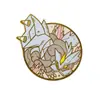 Broche de Metal de Anime 2D Insígnia do Pikachu Acessório de Desenho Animado em Liga de Zinco Decoração de Alfinete Criativo Transfronteiriço