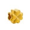 Cruz versão ouro imitação 3D ouro duro fosco acessórios trevo de quatro folhas ouro areia faça você mesmo pulseira de mão contas soltas em forma de coração acessórios atacado