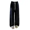 Pantalones de Maternidad 2025 Nuevo Verano Slim Casual Sin Vientre Pierna Ancha Encaje Yamamoto Empalmado Pantalones Largos hasta el Piso Ropa de Verano