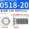 Tuercas Remachables de Acero al Carbono Acero Inoxidable Imperial FHS-440/632/832/024/032/0420/0518-