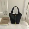 Diseño Minimalista de Color Sólido de Nicho Bolso Cubo de Gran Capacidad Bolso de Mano Dulce Elegante de Gama Alta Bolso de Moda para Madre e Hija