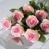 Rosa artificial flor artificial casamento decoração de casa buquê de rosa artificial parede de flores atacado tecido de seda pequena Paris