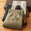 [Lino Tencel] Pantalones Largos Finos de Verano de Lino Tencel de Alta Gama para Hombre, Holgados Rectos, Pantalones Casuales para Hombre