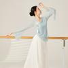 Ropa de gasa para danza clásica, encanto corporal, ropa nueva para presentación, femenina, elegante, estilo chino, hada, entrenamiento básico, ropa de práctica, Top de danza femenino