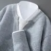 Suéter 100% Lana Otoño/Invierno 2026 para Hombre, Falso Dos Piezas Cuello en V, Tejido Grueso de Bloques de Color, Capa Base Casual de Negocios