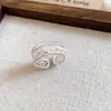 Anillo Vintage de Zirconia y Perla Estilo Francés, Anillo de Dedo Índice de Alta Gama de Nicho, Joyería de Mano Versátil de Lujo Ligero para Mujeres