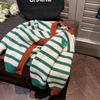 [Suave y Ceroso] Ropa para Niñas Suéter Ropa de Otoño 2025 Nuevo Cárdigan Tejido para Niños Chaqueta Primavera y Otoño Estilo Coreano Estilo Extranjero