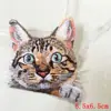 Patche Bordado de Gato de Bolso Animal Fofo Desenho Animado Estilo Japonês Gato Bordado Patch Transfronteiriço em Estoque