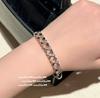 Pulsera de encaje con flor de panal y gema, chapada en oro rico de 18 quilates, pulsera combinada de lazo de arco de circonita