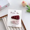 Horquilla de Tela para Niñas Cuadros Florales Lunares Triángulo Pinza Bb Dulce Versátil Pinza para el Cabello de Niña Pequeña Flequillo Accesorio para el Cabello